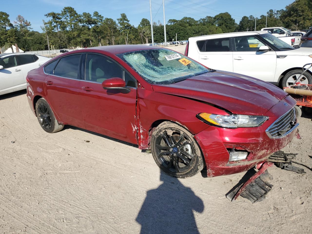 2019 Ford Fusion VIN 3FA6P0HD2KR161262 Copart auction photo, front end damage thumbnail 4