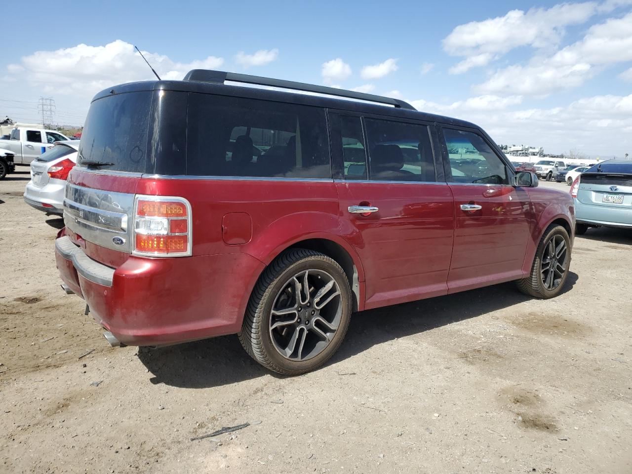 2013 Ford Flex VIN 2FMGK5D88DBD38414 Copart auction photo, rear end damage thumbnail 3