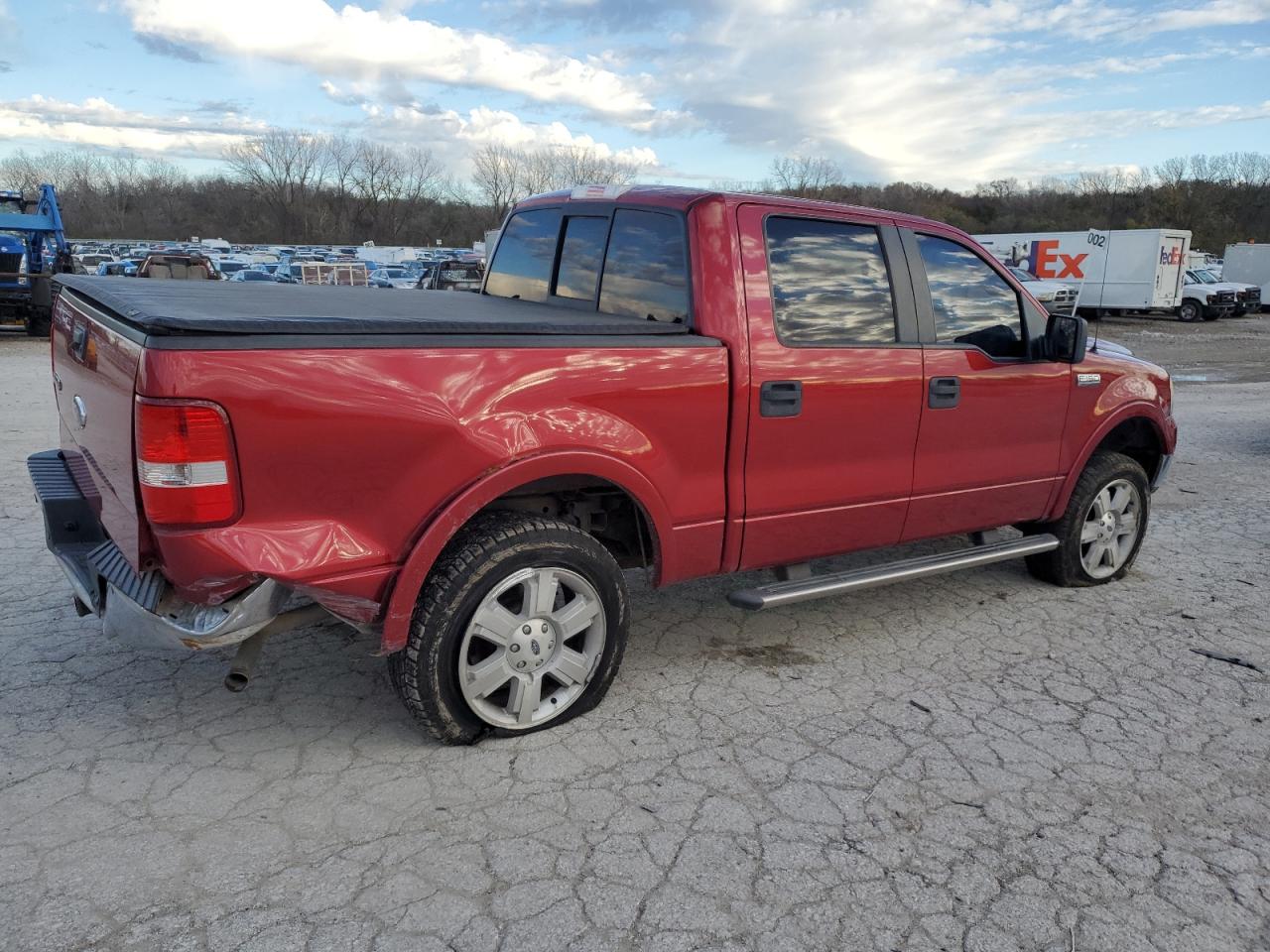 2008 Ford F-150 VIN 1FTPW14V58FB08759 Copart auction photo, rear end / minor dent/scratches damage thumbnail 3