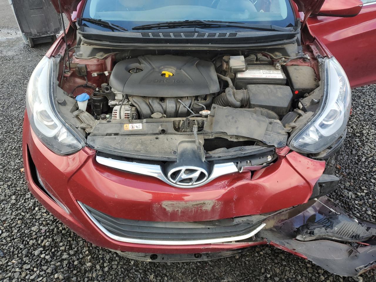 2015 Hyundai Elantra VIN 5NPDH4AE5FH592759 Copart auction photo, front end damage thumbnail 13