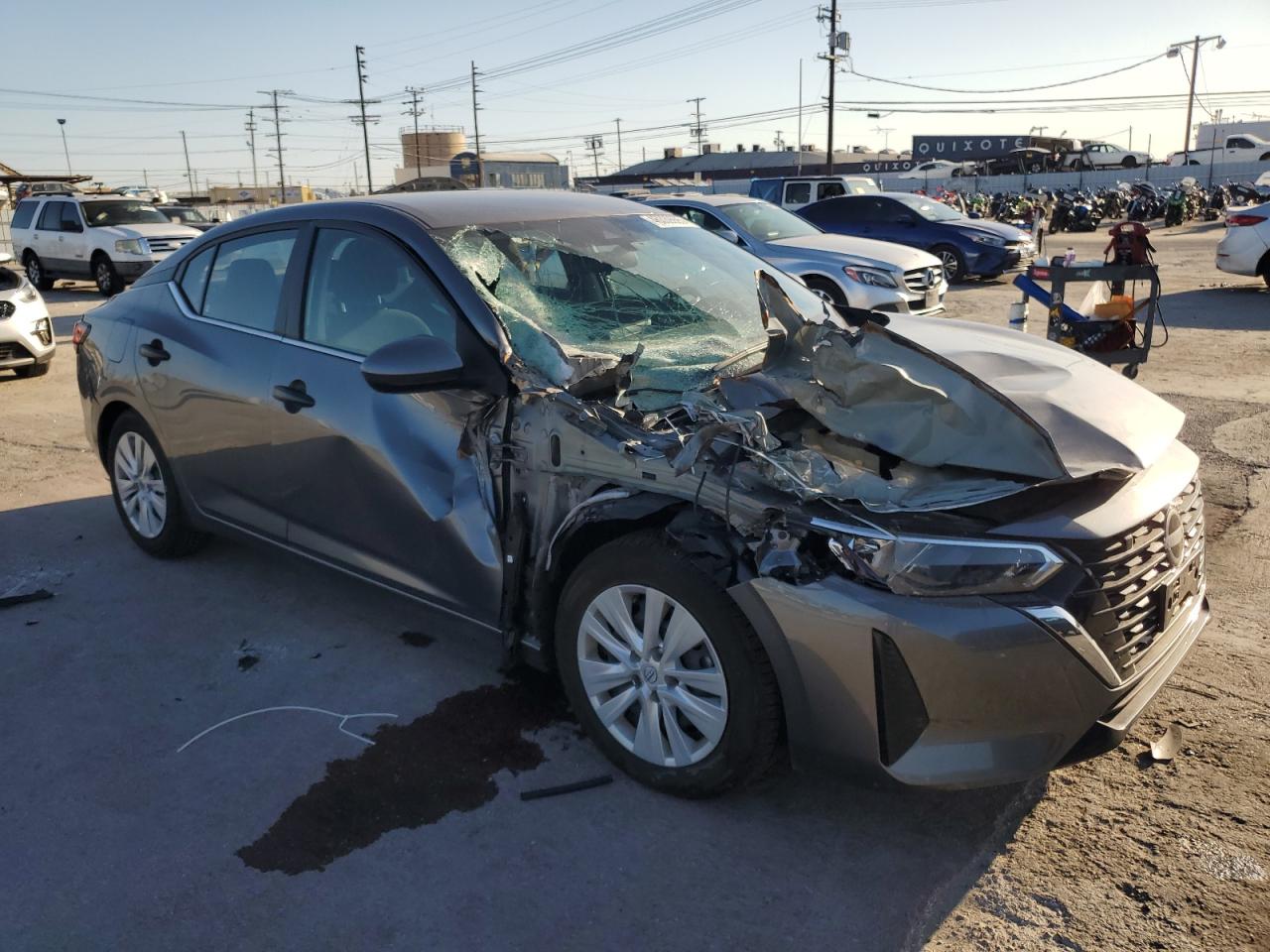 2024 Nissan Sentra VIN 3N1AB8BV0RY268767 Copart auction photo, front end / side damage thumbnail 4