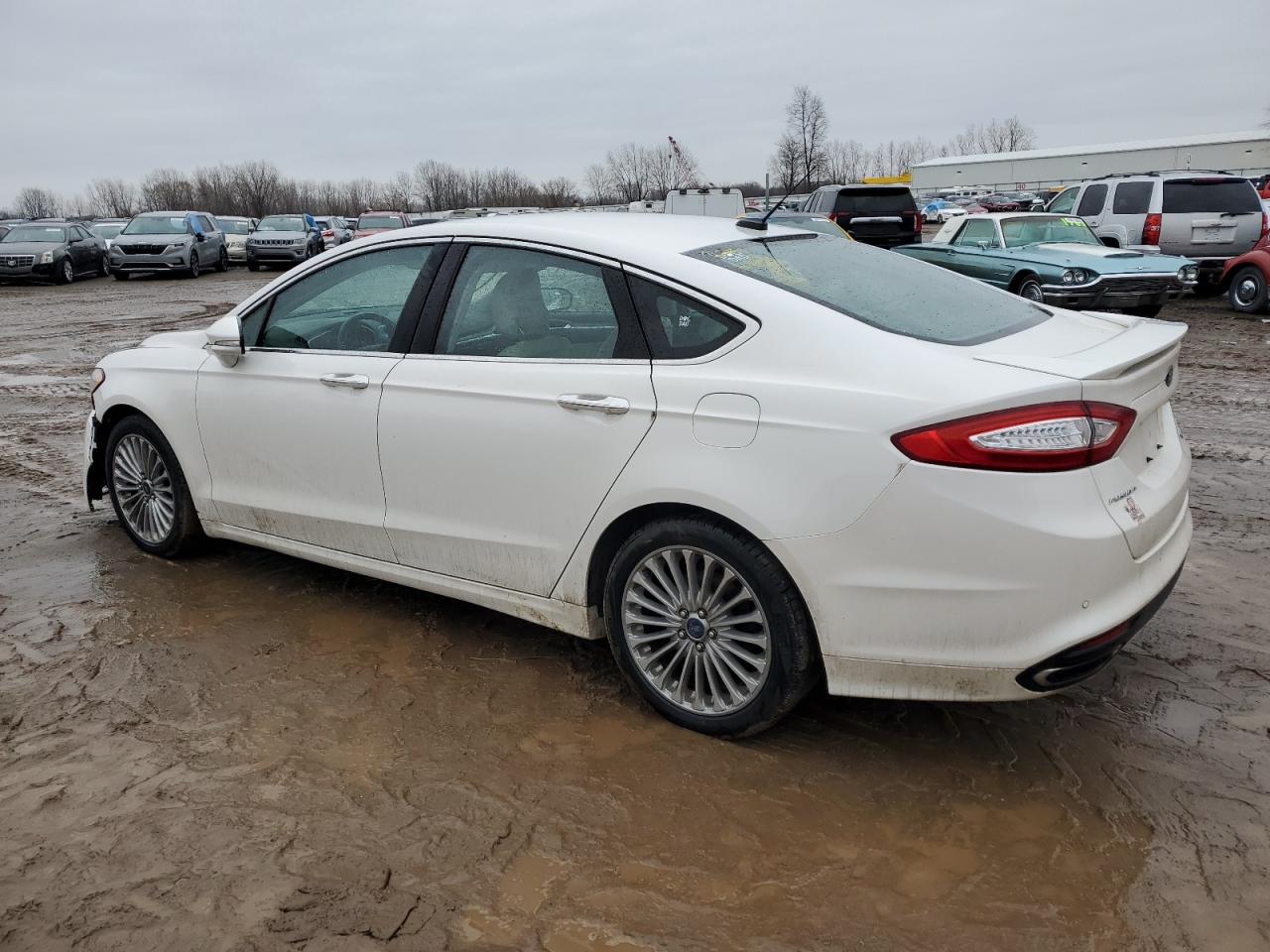 2014 Ford Fusion VIN 3FA6P0K93ER314708 Copart auction photo, front end / side damage thumbnail 2
