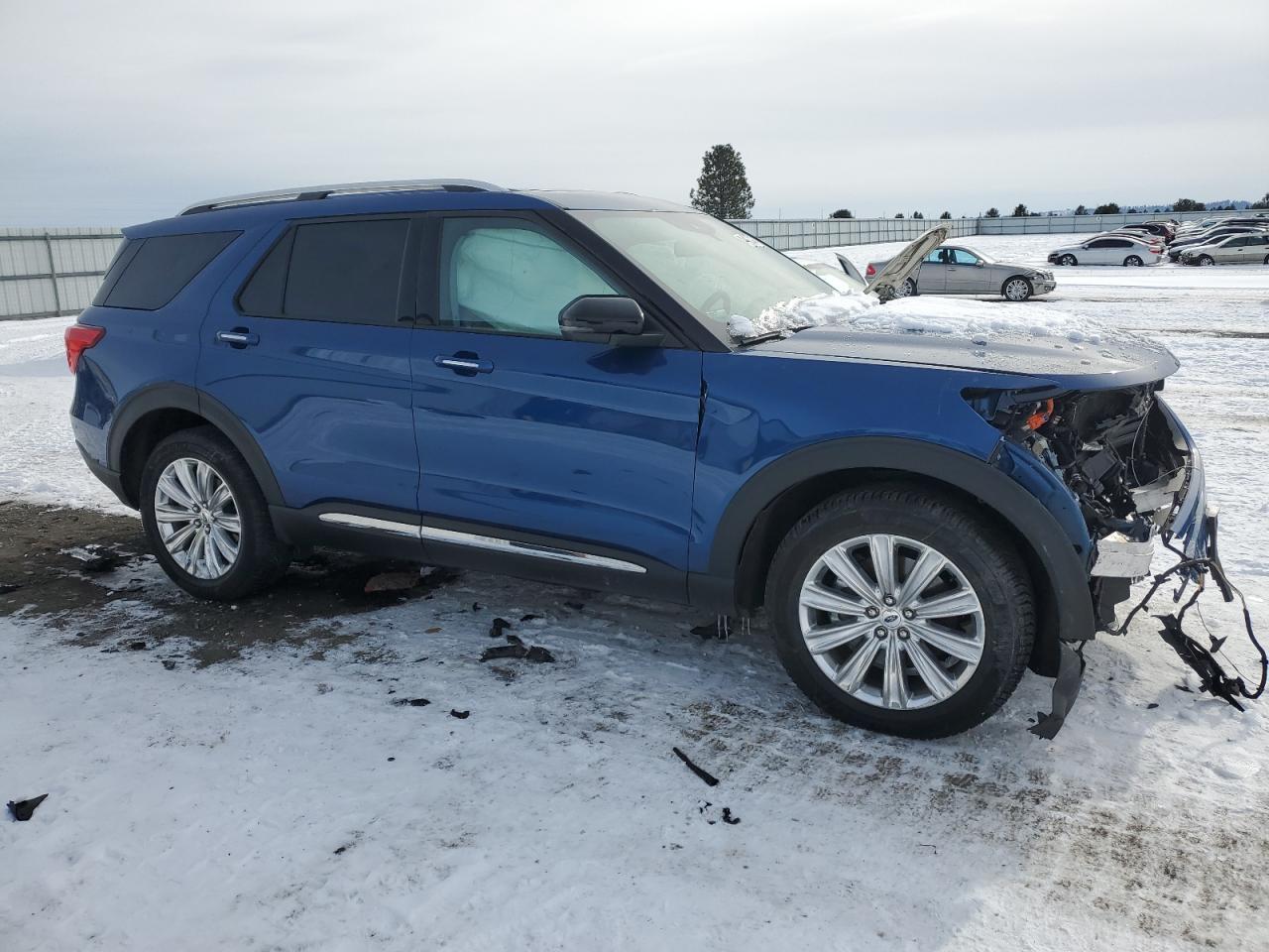 2021 Ford Explorer VIN 1FM5K8FW2MNA11693 Copart auction photo, front end damage thumbnail 4