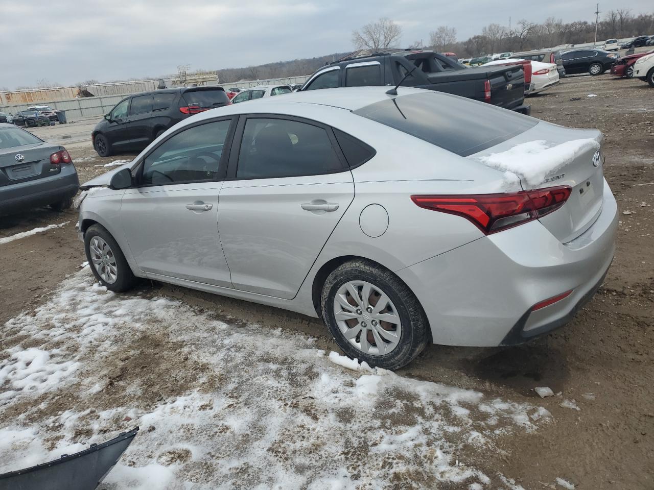 2018 Hyundai Accent VIN 3KPC24A3XJE017078 Copart auction photo, front end damage thumbnail 2