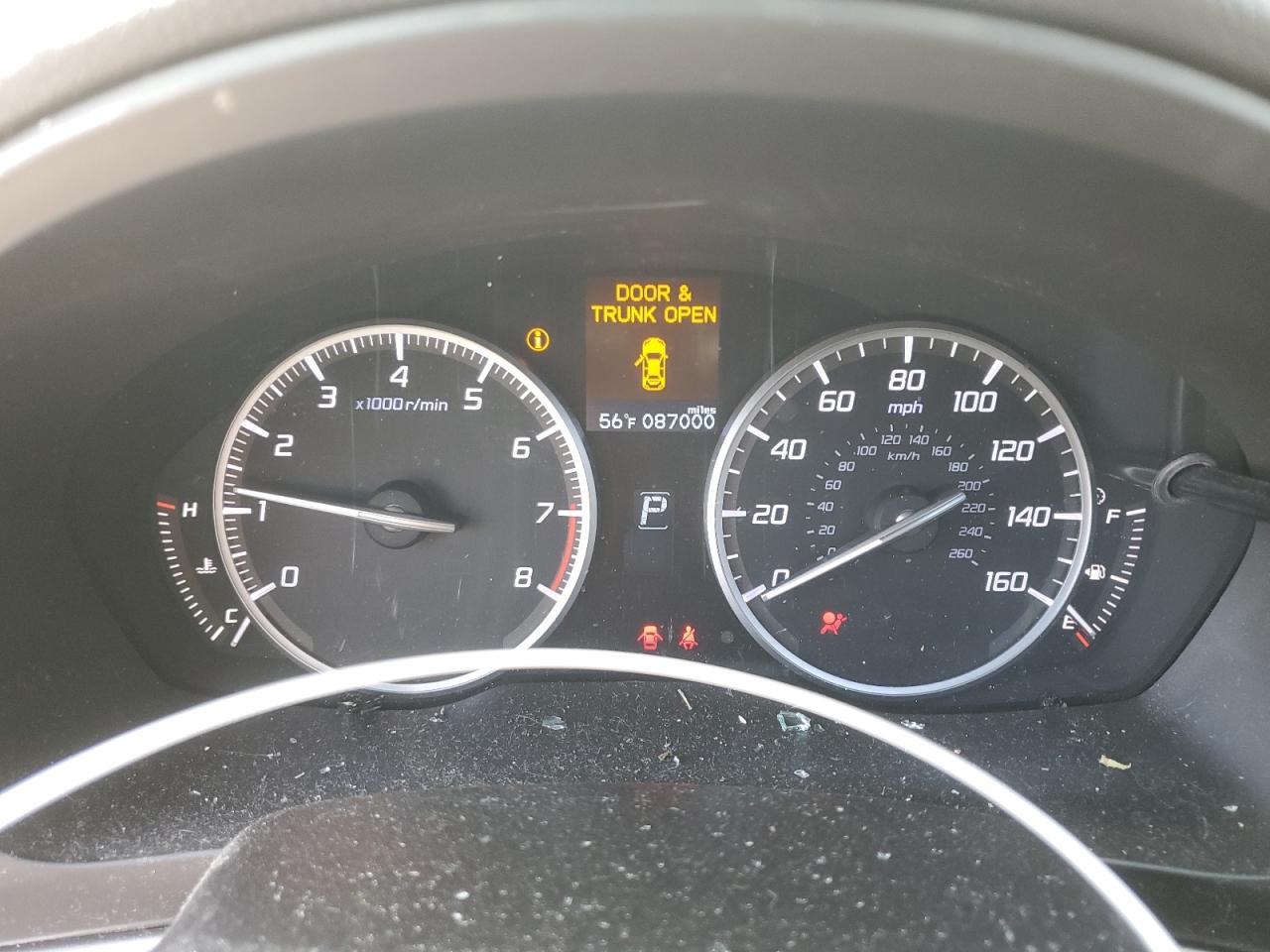 2016 Acura ILX VIN 19UDE2F74GA013438 Copart auction photo, top/roof damage thumbnail 9
