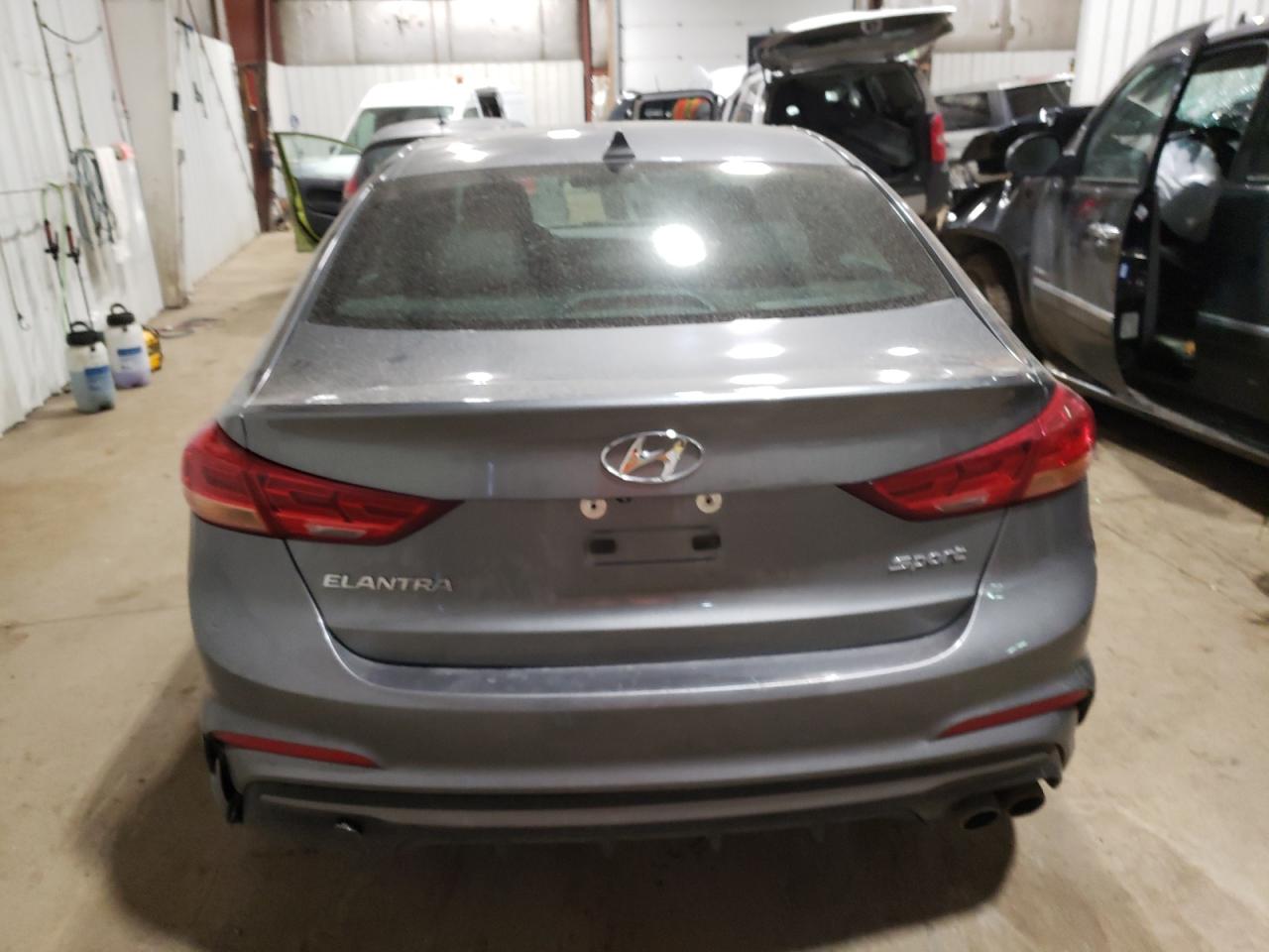 2018 Hyundai Elantra VIN KMHD04LB1JU718460 Copart auction photo, front end damage thumbnail 6