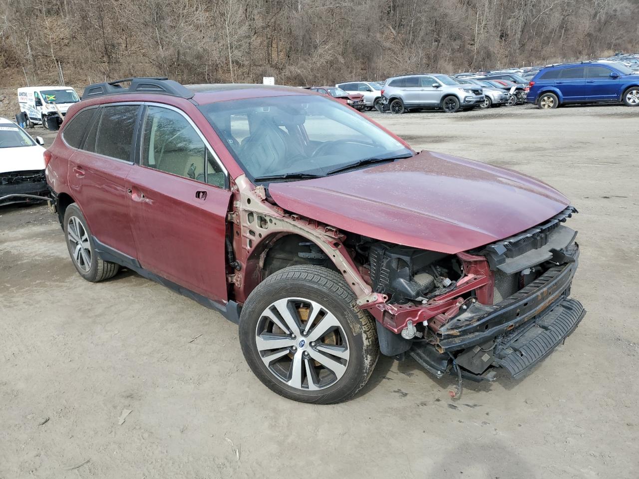 2019 Subaru Outback VIN 4S4BSANC6K3328113 Copart auction photo, all over damage thumbnail 4