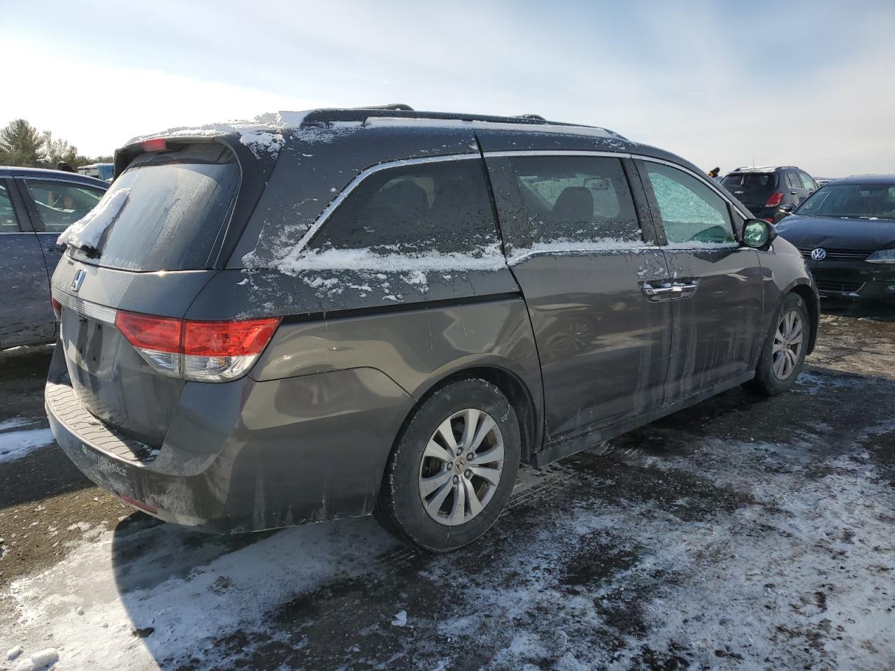 2014 Honda Odyssey VIN 5FNRL5H6XEB139520 Copart auction photo, front end damage thumbnail 3