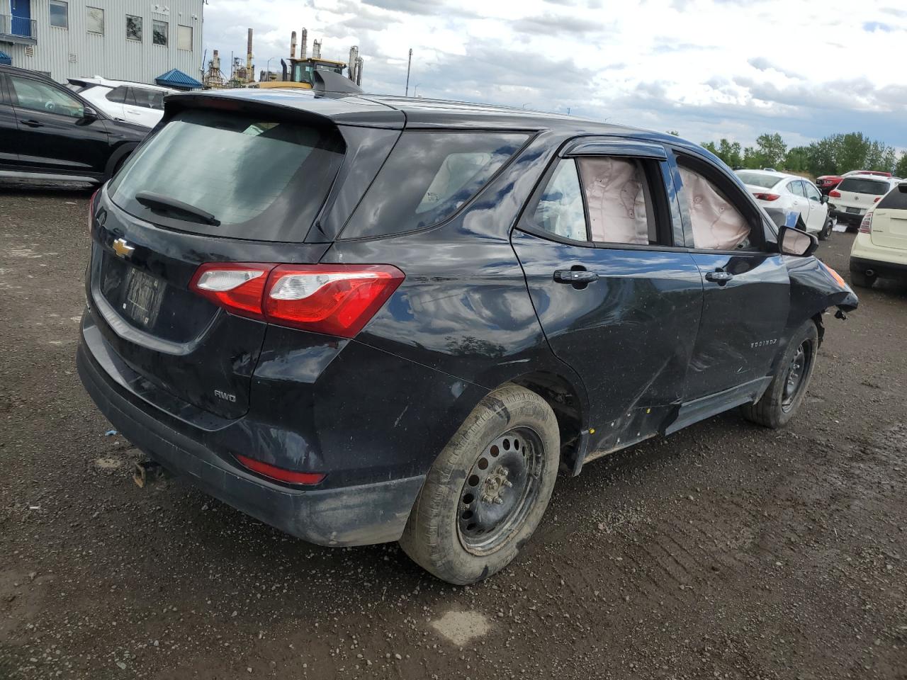 2019 Chevrolet Equinox VIN 2GNAXSEV0K6166231 Copart auction photo, front end / side damage thumbnail 3