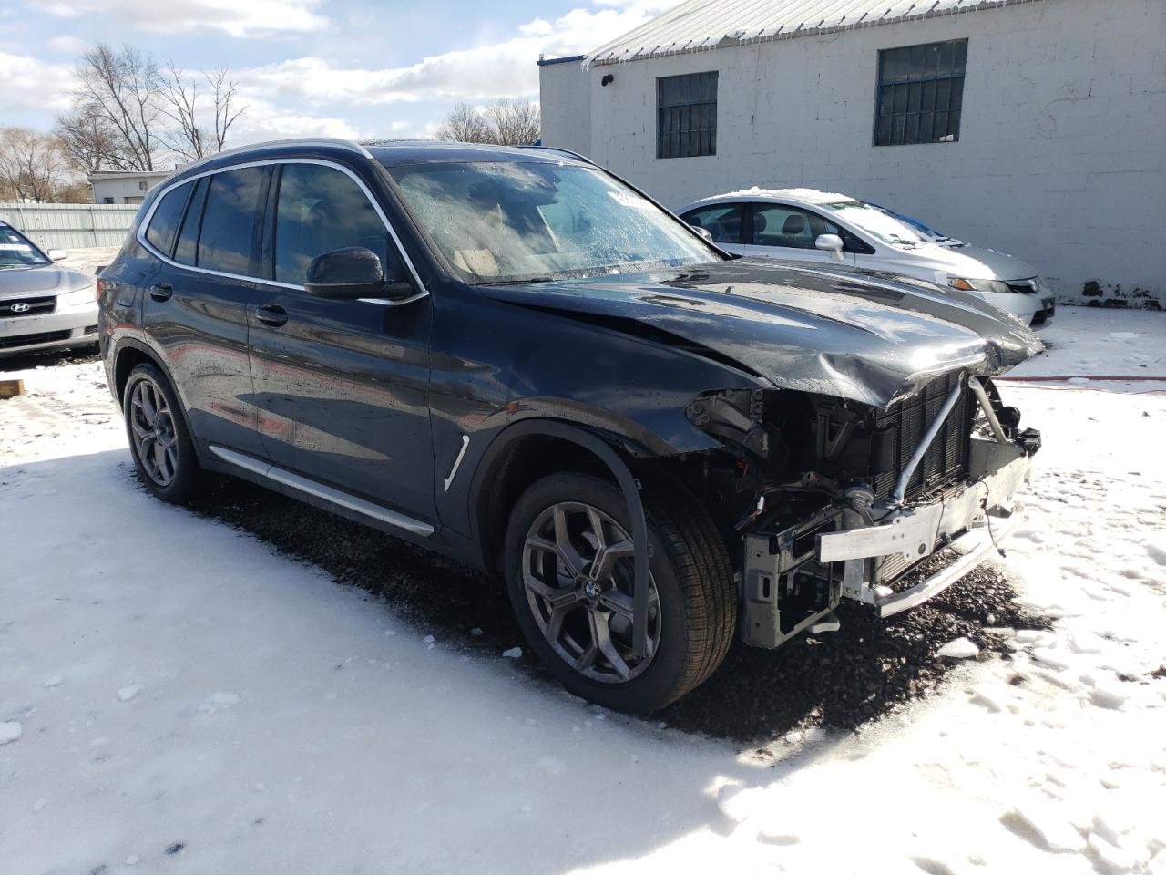 2022 BMW X3 VIN 5UX53DP08N9K58729 Copart auction photo, front end damage thumbnail 4