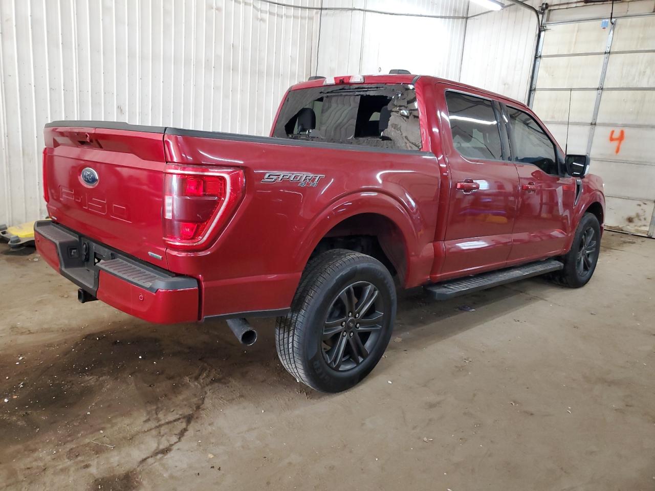 2022 Ford F-150 VIN 1FTEW1EP1NKE80383 Copart auction photo, side damage thumbnail 3