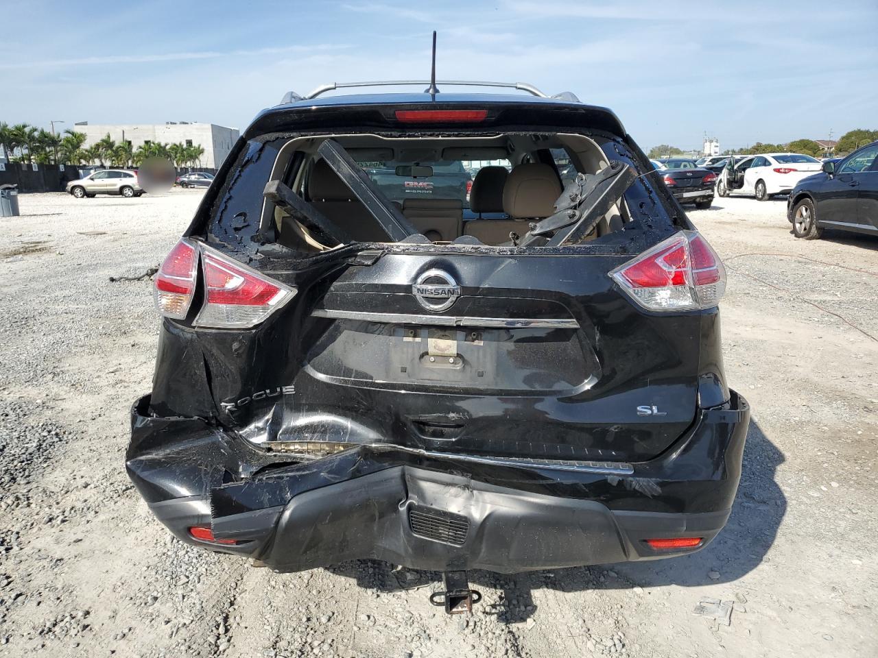 2016 Nissan Rogue VIN JN8AT2MT9GW010629 Copart auction photo, rear end damage thumbnail 6