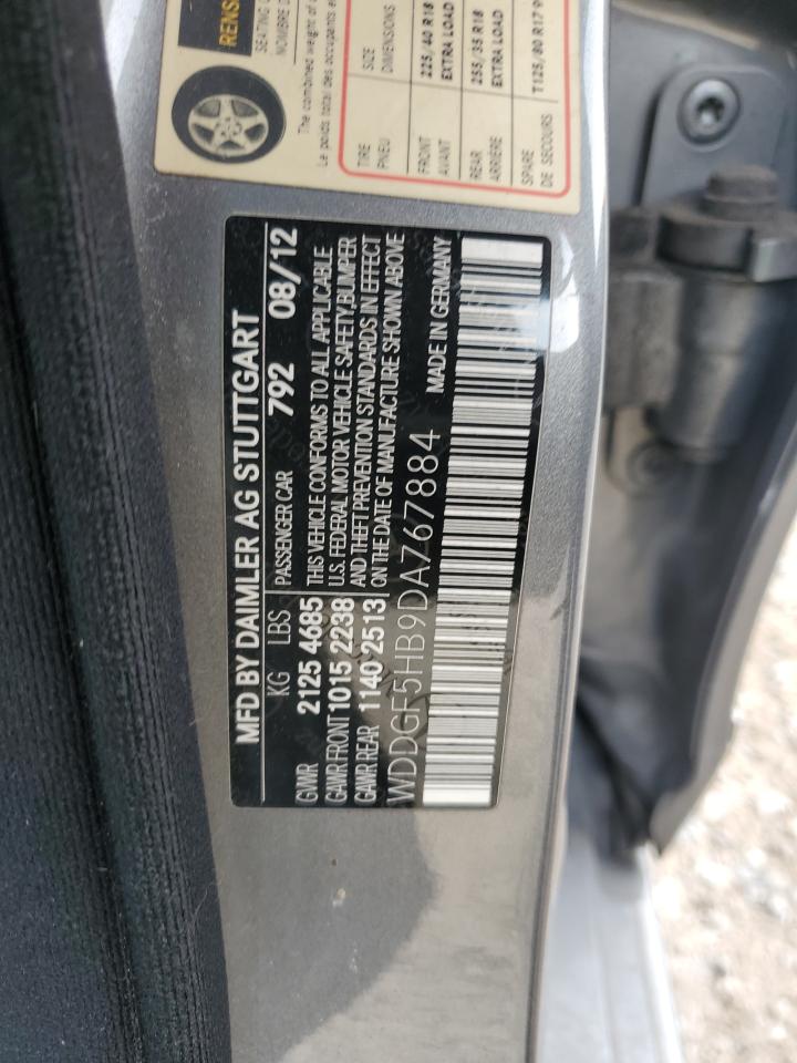 2013 Mercedes-Benz C-klasse VIN WDDGF5HB9DA767884 Copart auction photo, front end / minor dent/scratches damage thumbnail 12