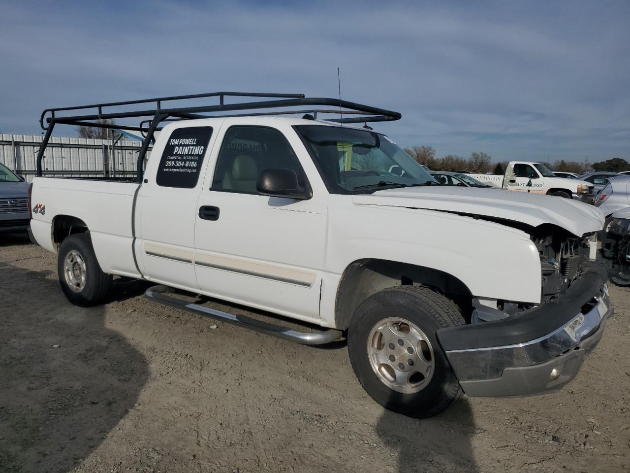 2004 Chevrolet Silverado VIN 1GCEK19T54E124857 Copart auction photo, front end / side damage thumbnail 4