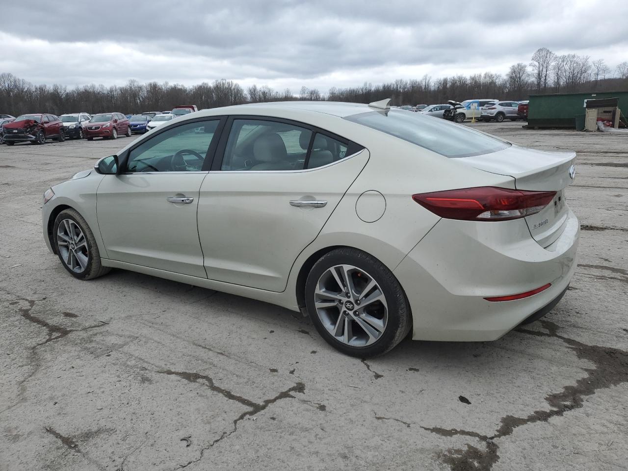 2017 Hyundai Elantra VIN KMHD84LF3HU195948 Copart auction photo, front end damage thumbnail 2