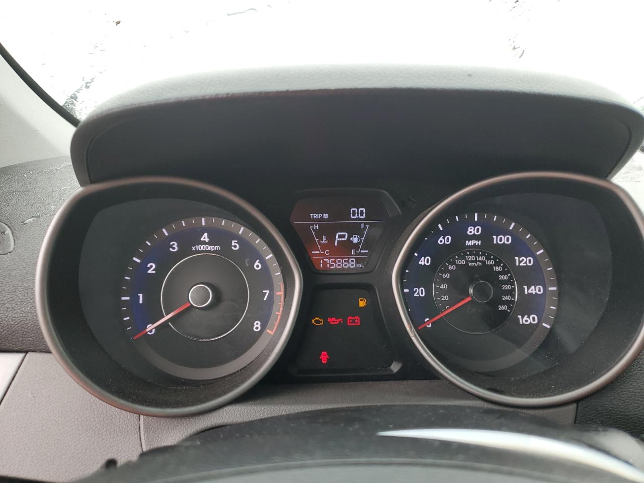 2016 Hyundai Elantra VIN 5NPDH4AE5GH774298 Copart auction photo, front end / side damage thumbnail 9