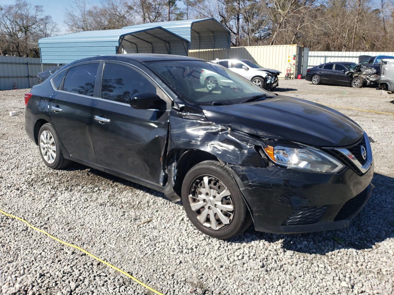 2017 Nissan Sentra VIN 3N1AB7AP6HY292390 Copart auction photo, front end / side damage thumbnail 4