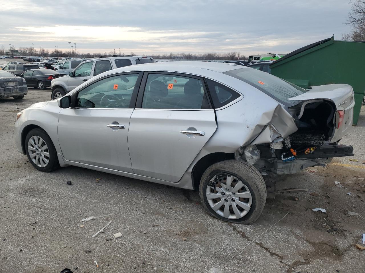 2017 Nissan Sentra VIN 3N1AB7AP6HY376581 Copart auction photo, rear end damage thumbnail 2