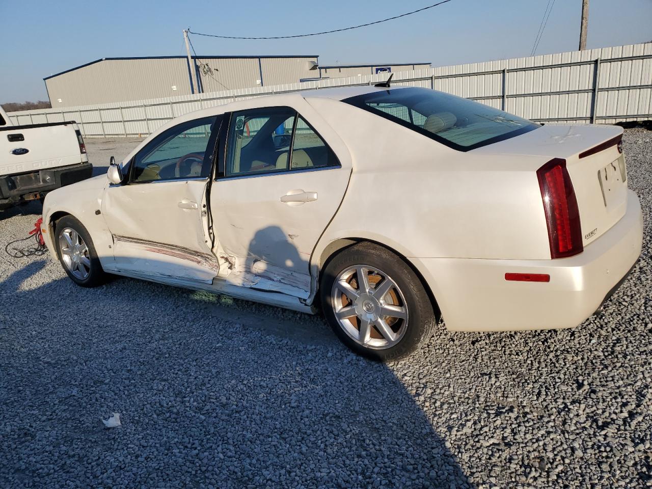 2007 Cadillac STS VIN 1G6DW677X70166495 Copart auction photo, side damage thumbnail 2