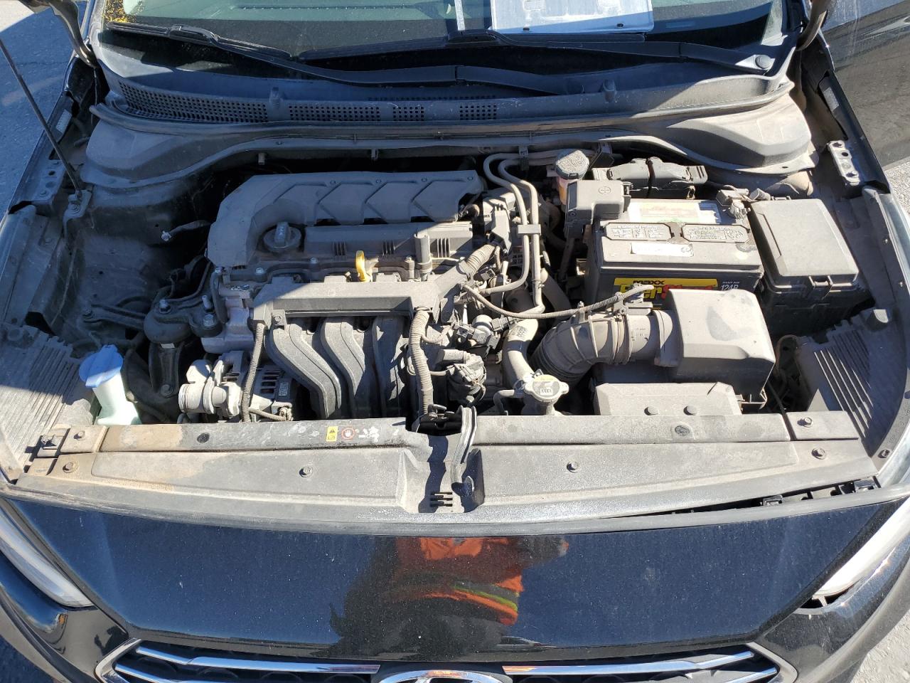 2020 Hyundai Accent VIN 3KPC24A6XLE118604 Copart auction photo, front end damage thumbnail 12
