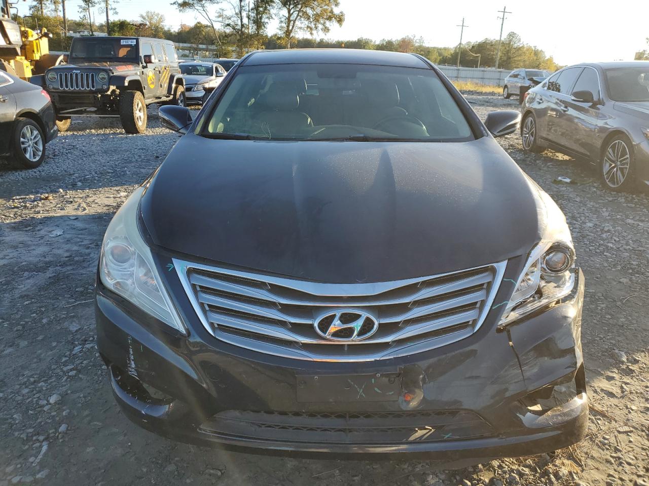2013 Hyundai Azera VIN KMHFG4JG8DA227134 Copart auction photo, front end damage thumbnail 5