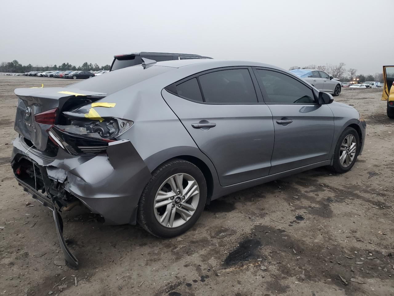 2019 Hyundai Elantra VIN KMHD84LF8KU877635 Copart auction photo, all over damage thumbnail 3