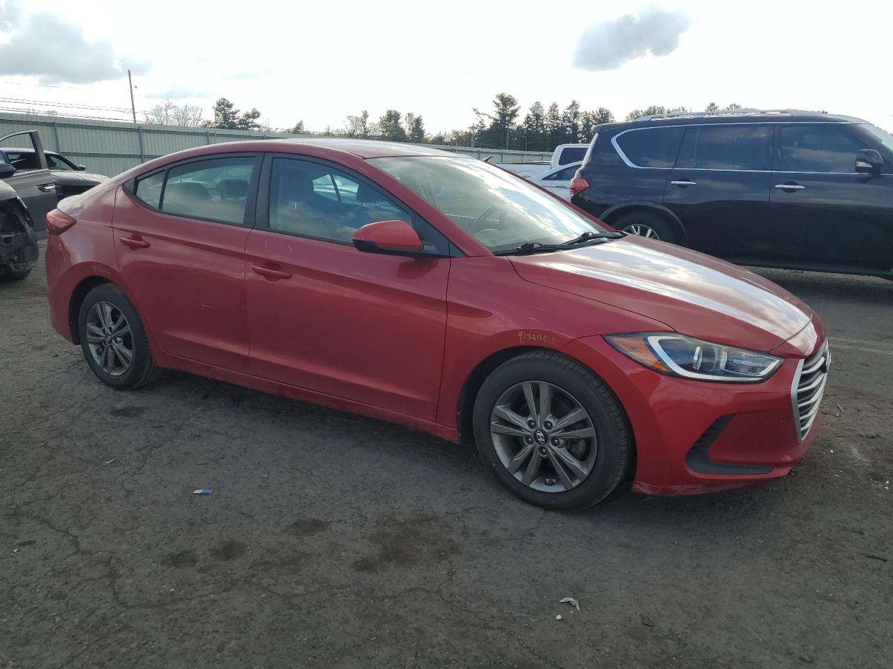 2018 Hyundai Elantra VIN 5NPD84LF5JH250971 Copart auction photo, side damage thumbnail 4