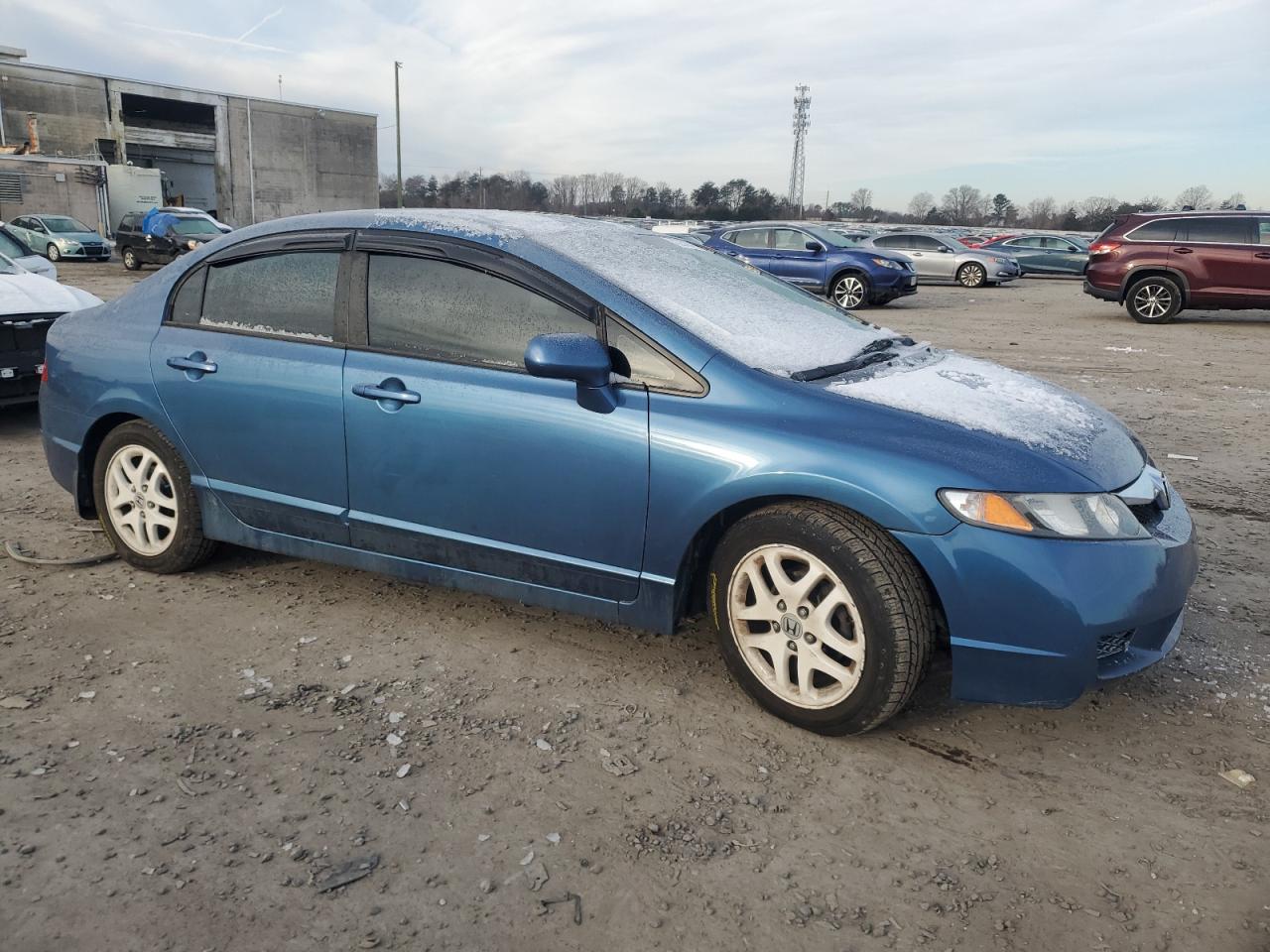 2011 Honda Civic VIN 19XFA1F51BE046575 Copart auction photo, rear end / side damage thumbnail 4