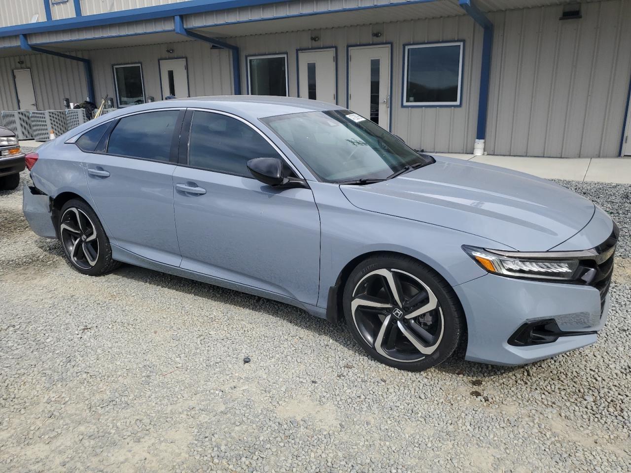 2021 Honda Accord VIN 1HGCV1F30MA111123 Copart auction photo, rear end damage thumbnail 4