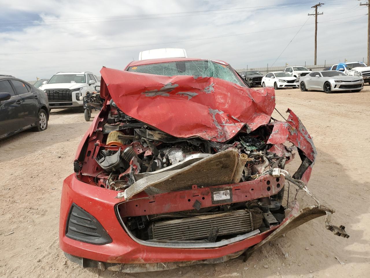 2019 Chevrolet Cruze VIN 1G1BC5SM9K7126633 Copart auction photo, front end / side damage thumbnail 5
