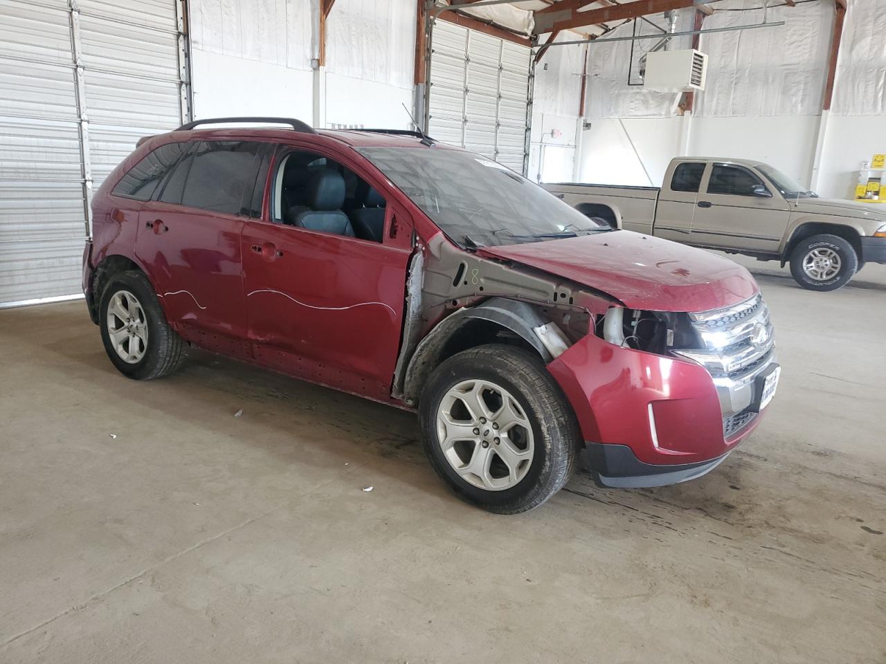 2014 Ford Edge VIN 2FMDK4JC7EBB33741 Copart auction photo, front end / side damage thumbnail 4