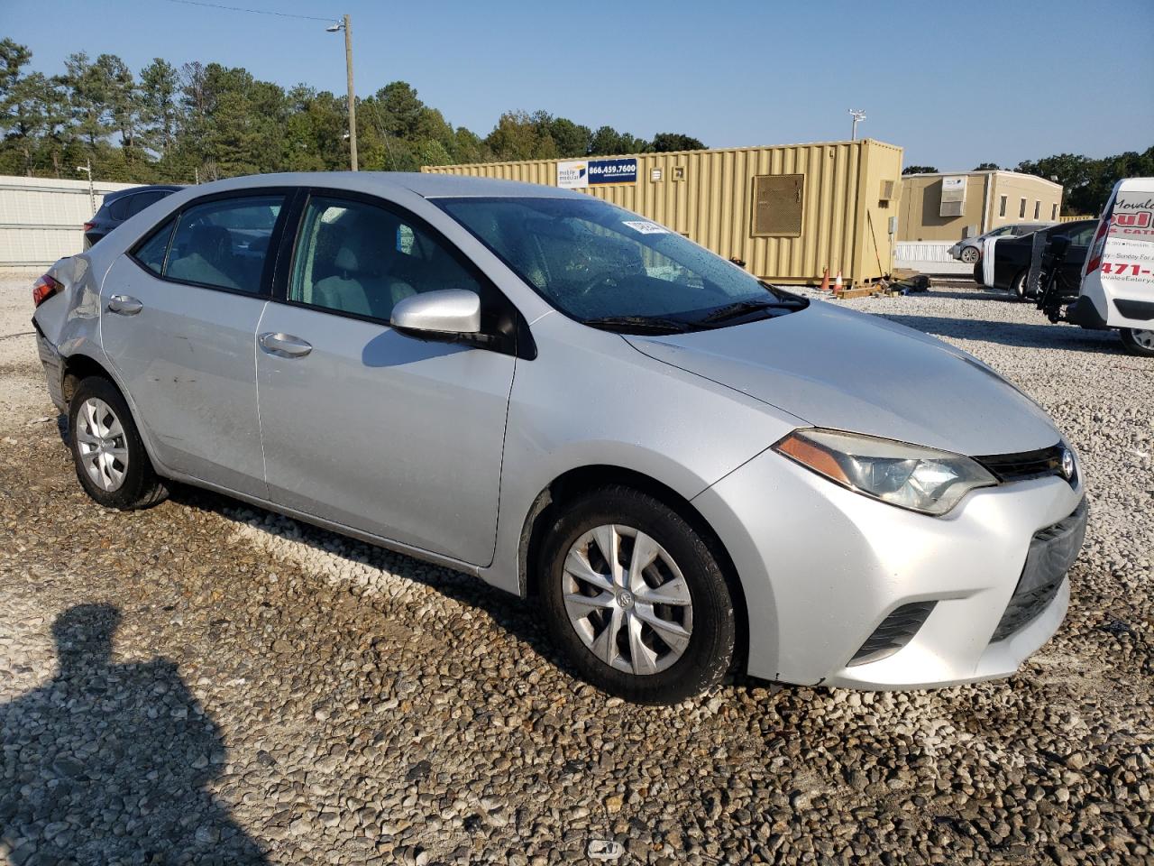 2014 Toyota Corolla VIN 2T1BURHE1EC225834 Copart auction photo, rear end / top/roof damage thumbnail 4