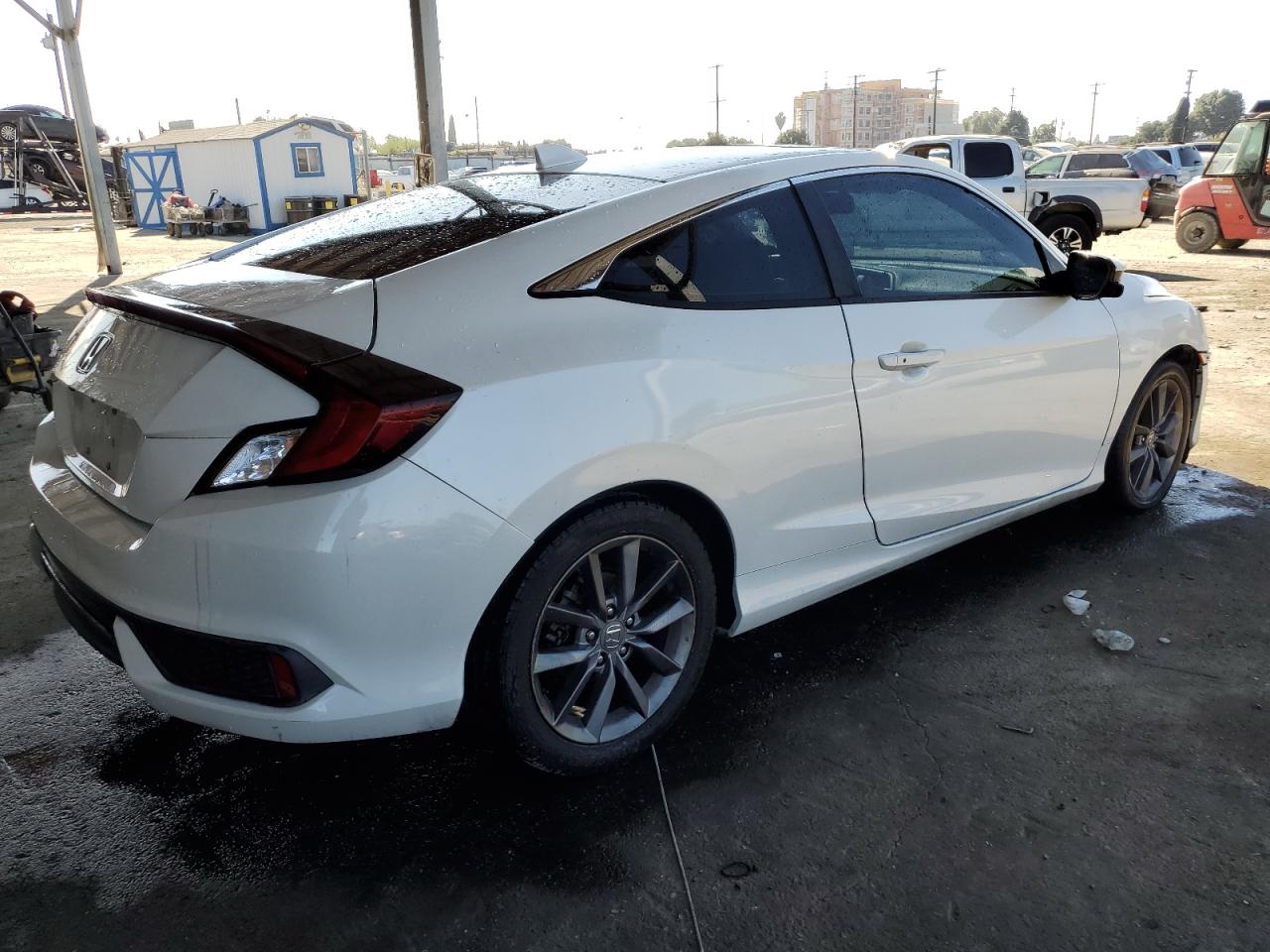 2019 Honda Civic VIN 2HGFC3B30KH354434 Copart auction photo, front end / side damage thumbnail 3
