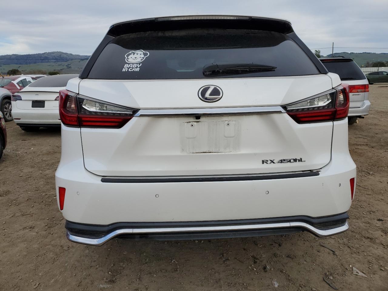 2018 Lexus RX VIN JTJDGKCA1J2003490 Copart auction photo, front end / rear end damage thumbnail 6
