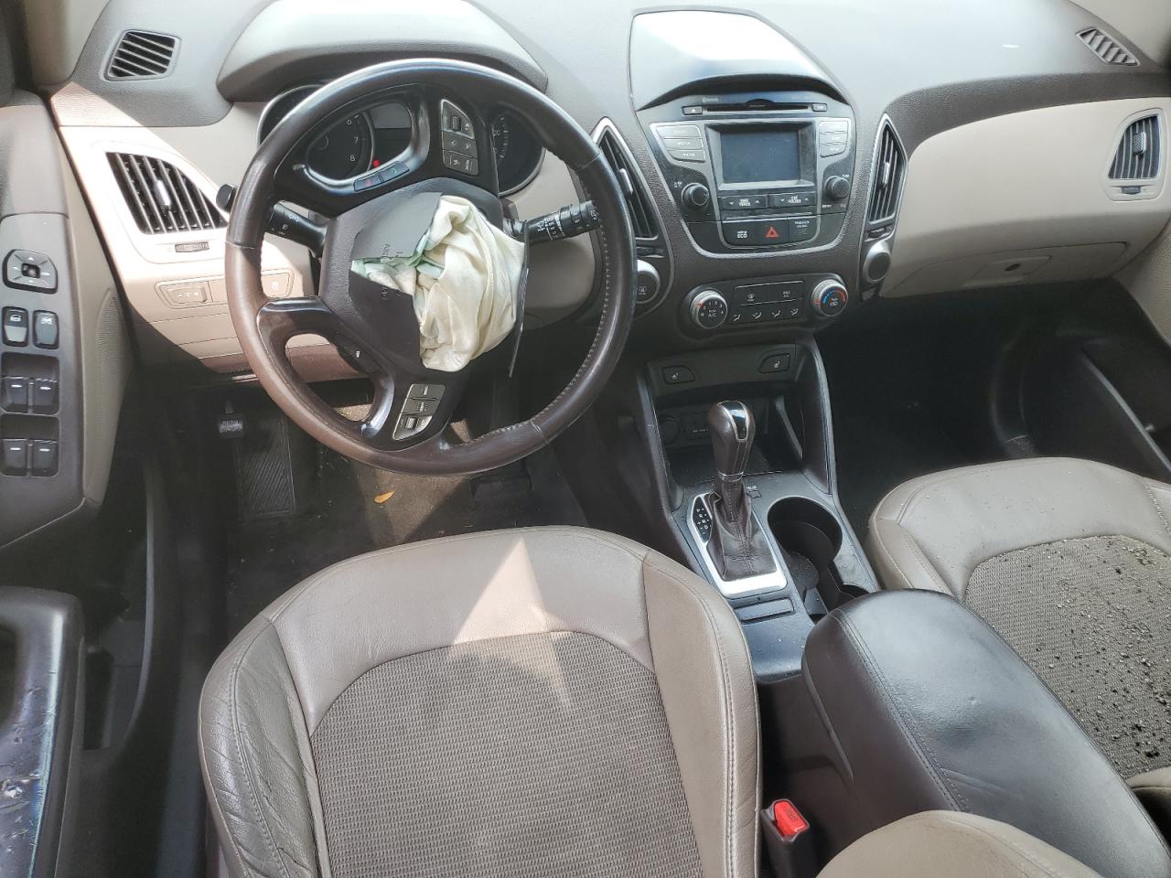 2014 Hyundai Tucson VIN KM8JU3AGXEU800614 Copart auction photo, front end damage thumbnail 8