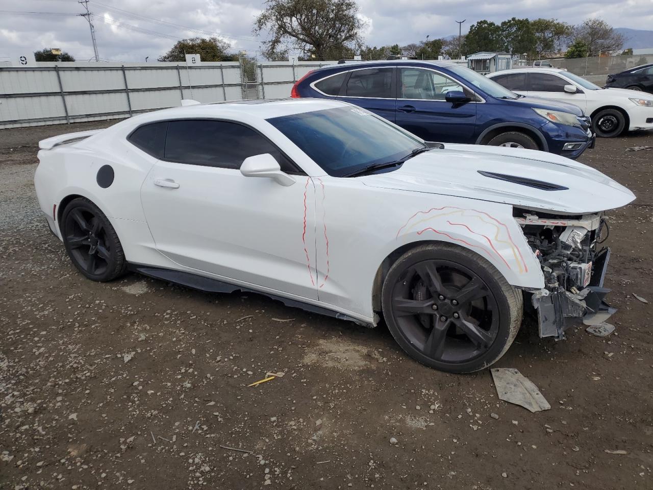 2016 Chevrolet Camaro VIN 1G1FH1R76G0182718 Copart auction photo, front end / side damage thumbnail 4