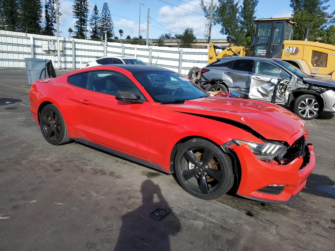 2017 Ford Mustang VIN 1FA6P8AM5H5301339 Copart auction photo, front end damage thumbnail 4