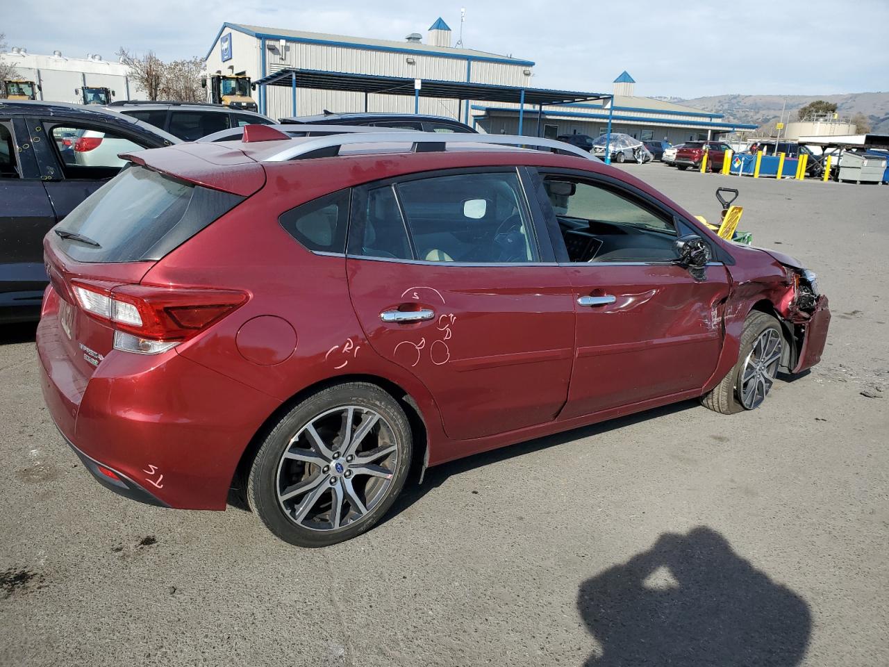 2017 Subaru Impreza VIN 4S3GTAU69H3712401 Copart auction photo, front end / side damage thumbnail 3