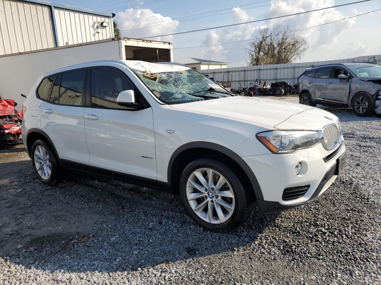 2015 BMW X3 VIN 5UXWX9C55F0D53703 Copart auction photo, top/roof damage thumbnail 4
