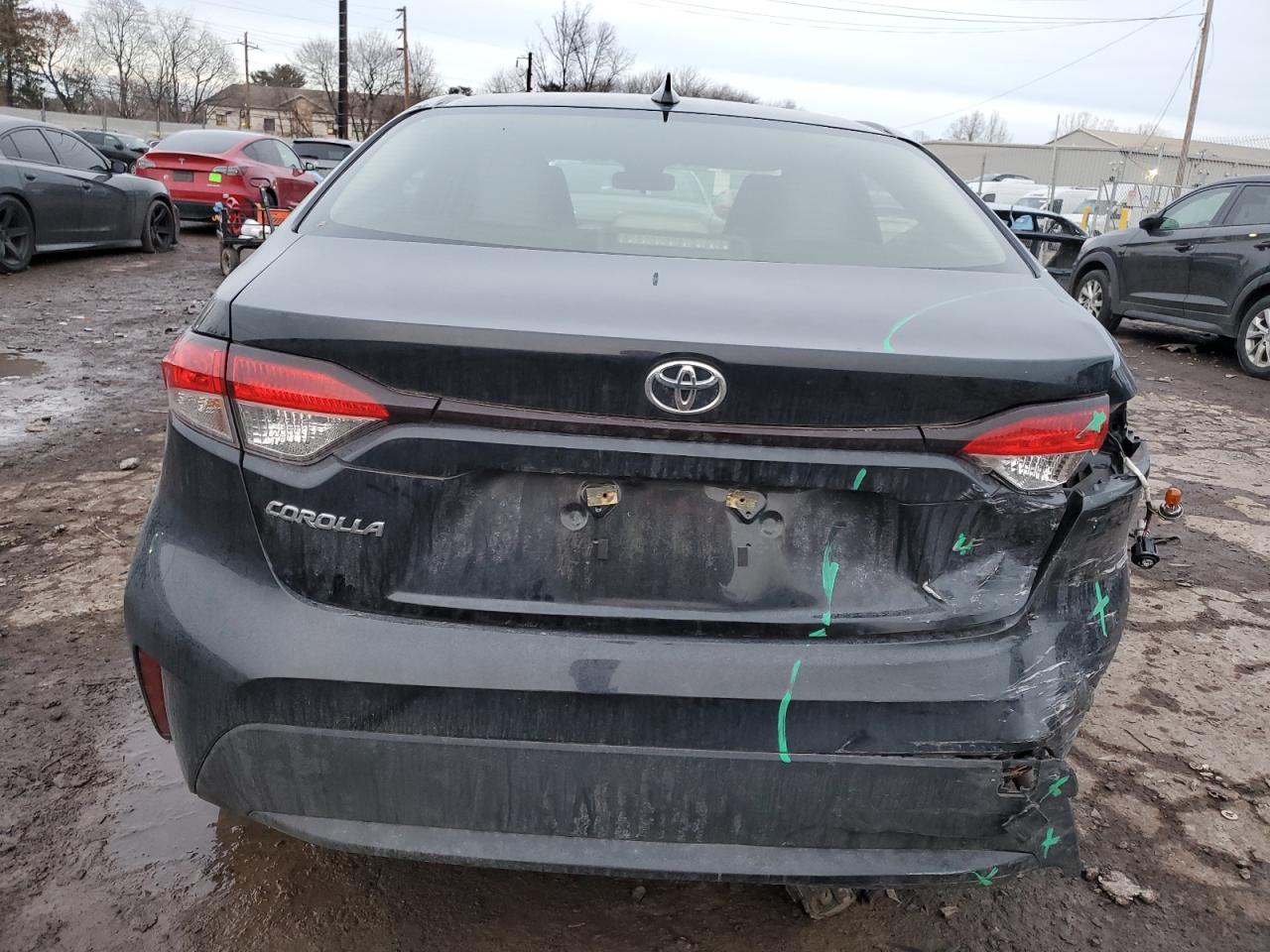 2020 Toyota Corolla VIN JTDEPRAE8LJ081246 Copart auction photo, rear end / side damage thumbnail 6