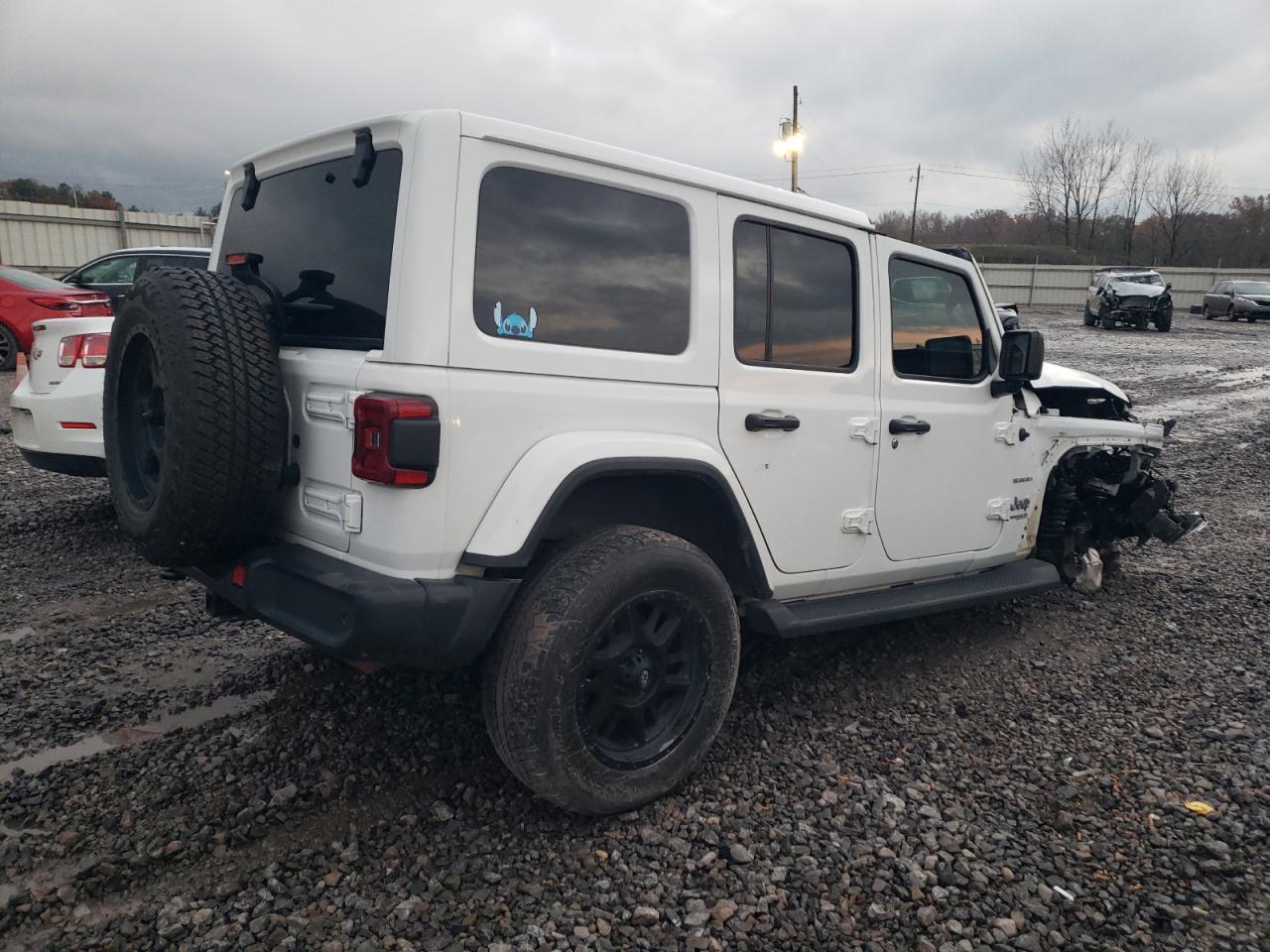 2019 Jeep Wrangler VIN 1C4HJXEN8KW521223 Copart auction photo, front end damage thumbnail 3