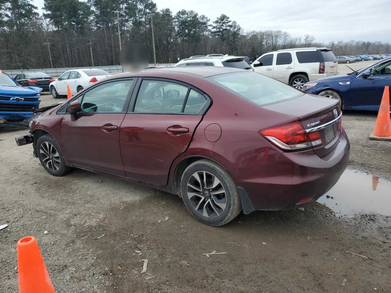 2015 Honda Civic VIN 19XFB2F89FE005002 Copart auction photo, front end damage thumbnail 2