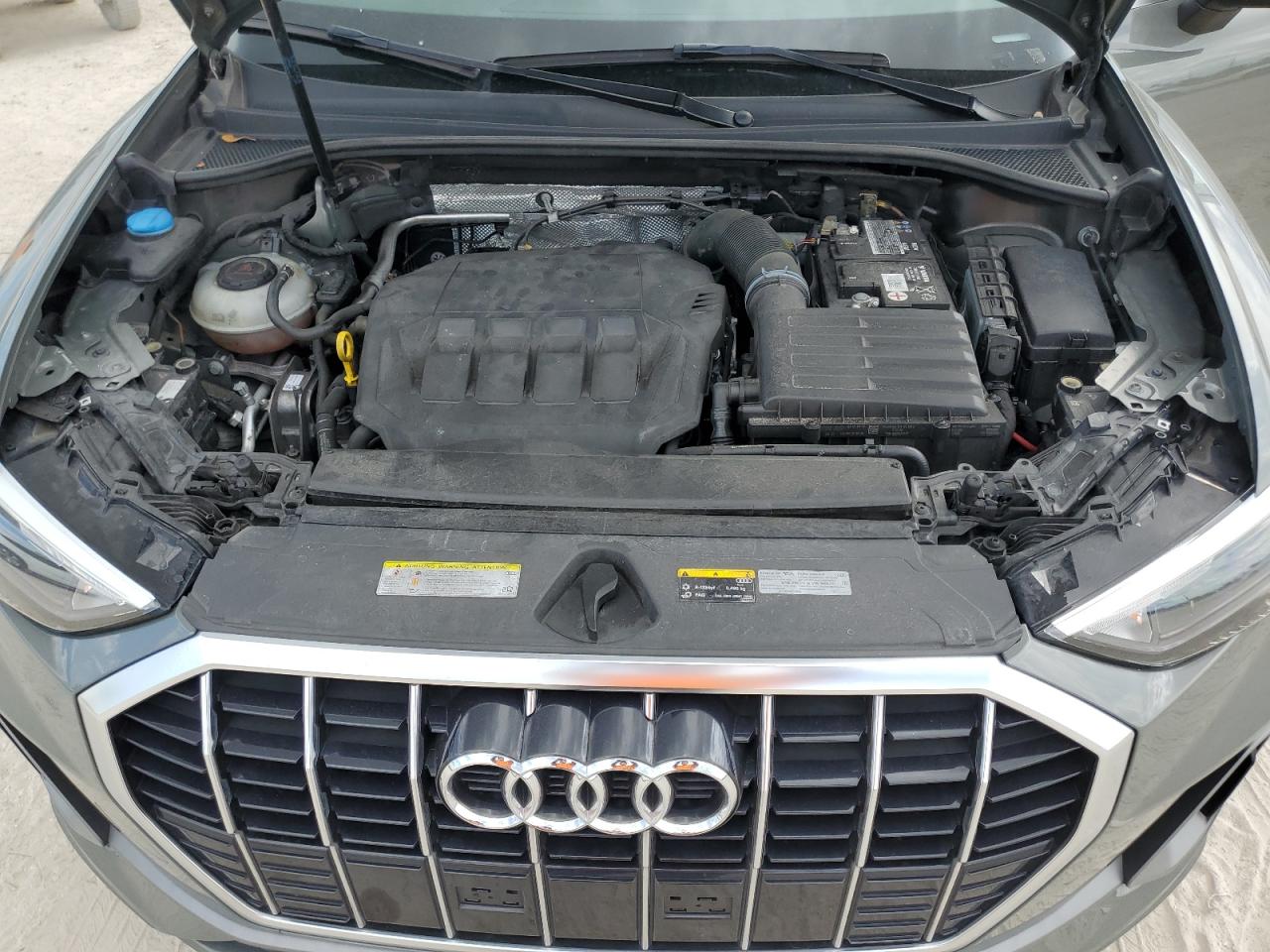 2020 Audi Q3 VIN WA1DECF38L1076385 Copart auction photo, side / partial repair damage thumbnail 12