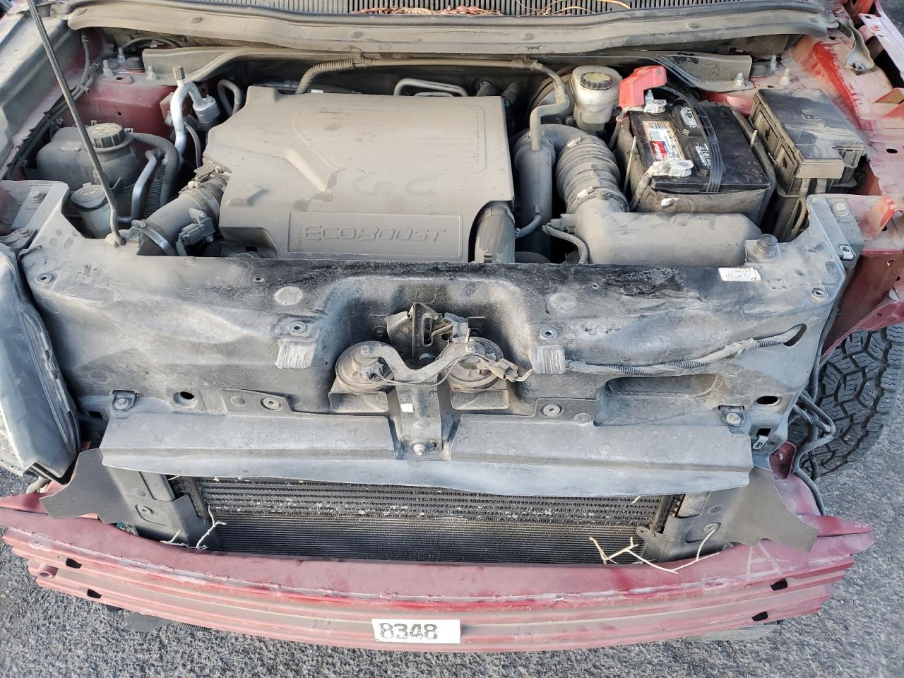 2017 Ford Explorer VIN 1FM5K8GT5HGD88520 Copart auction photo, front end / side damage thumbnail 12