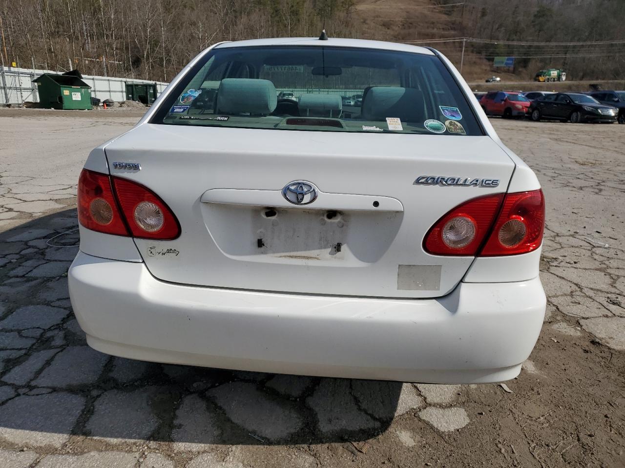 2008 Toyota Corolla VIN 2T1BR32E98C933003 Copart auction photo, front end / side damage thumbnail 6