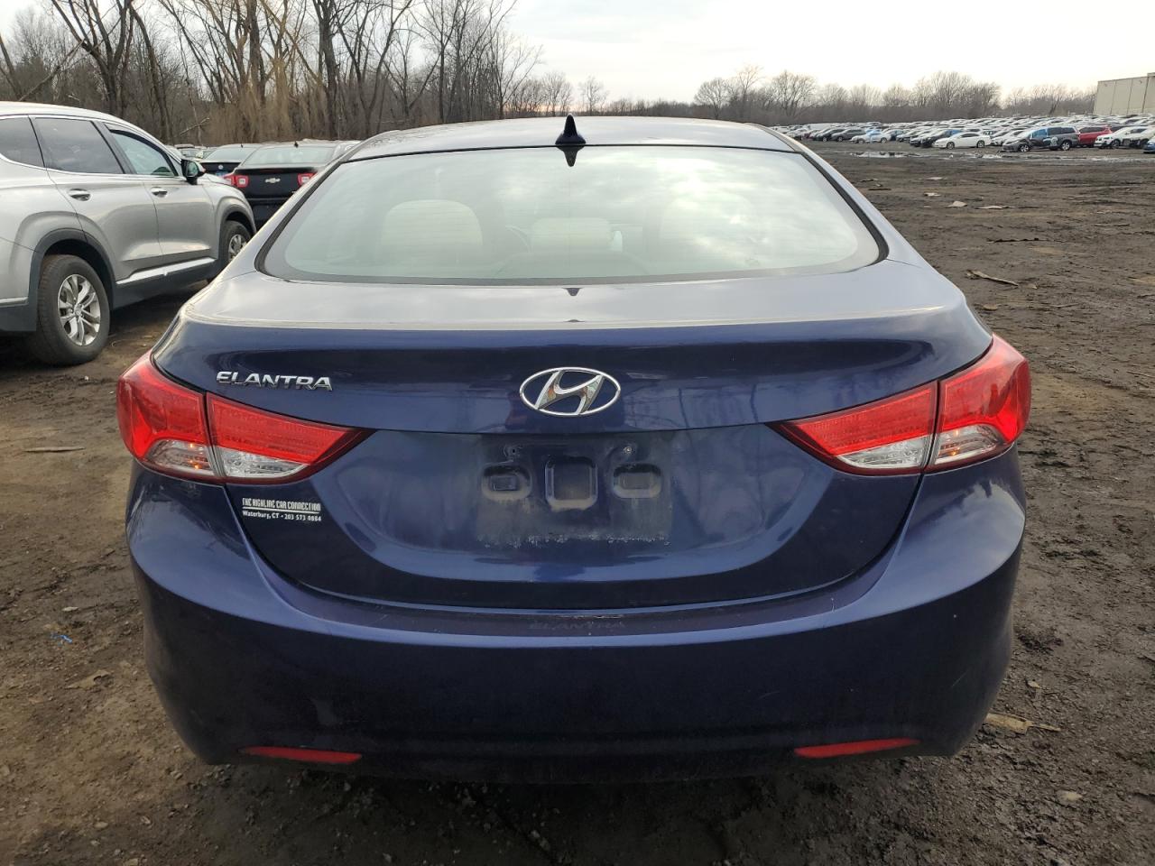 2013 Hyundai Elantra VIN 5NPDH4AE5DH246773 Copart auction photo, front end / minor dent/scratches damage thumbnail 6