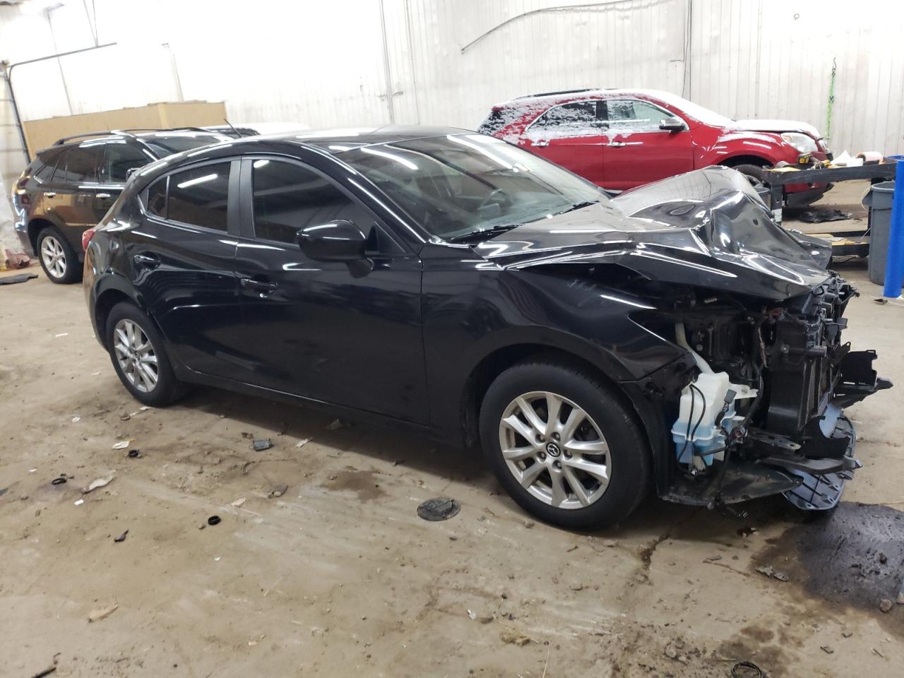 2018 Mazda 3 VIN 3MZBN1K75JM177942 Copart auction photo, front end damage thumbnail 4