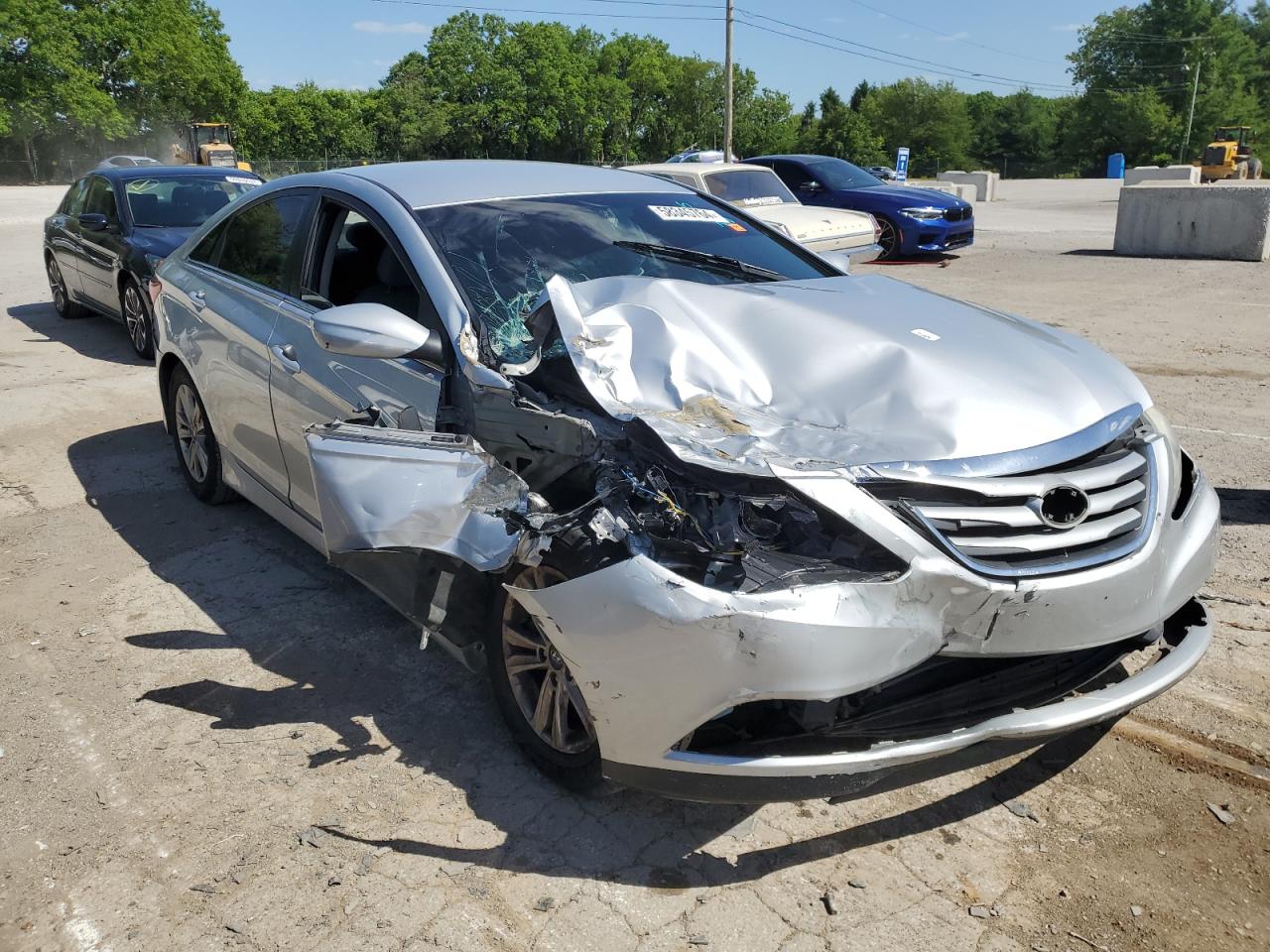 2014 Hyundai Sonata VIN 5NPEB4AC7EH931475 Copart auction photo, front end / rear end damage thumbnail 4