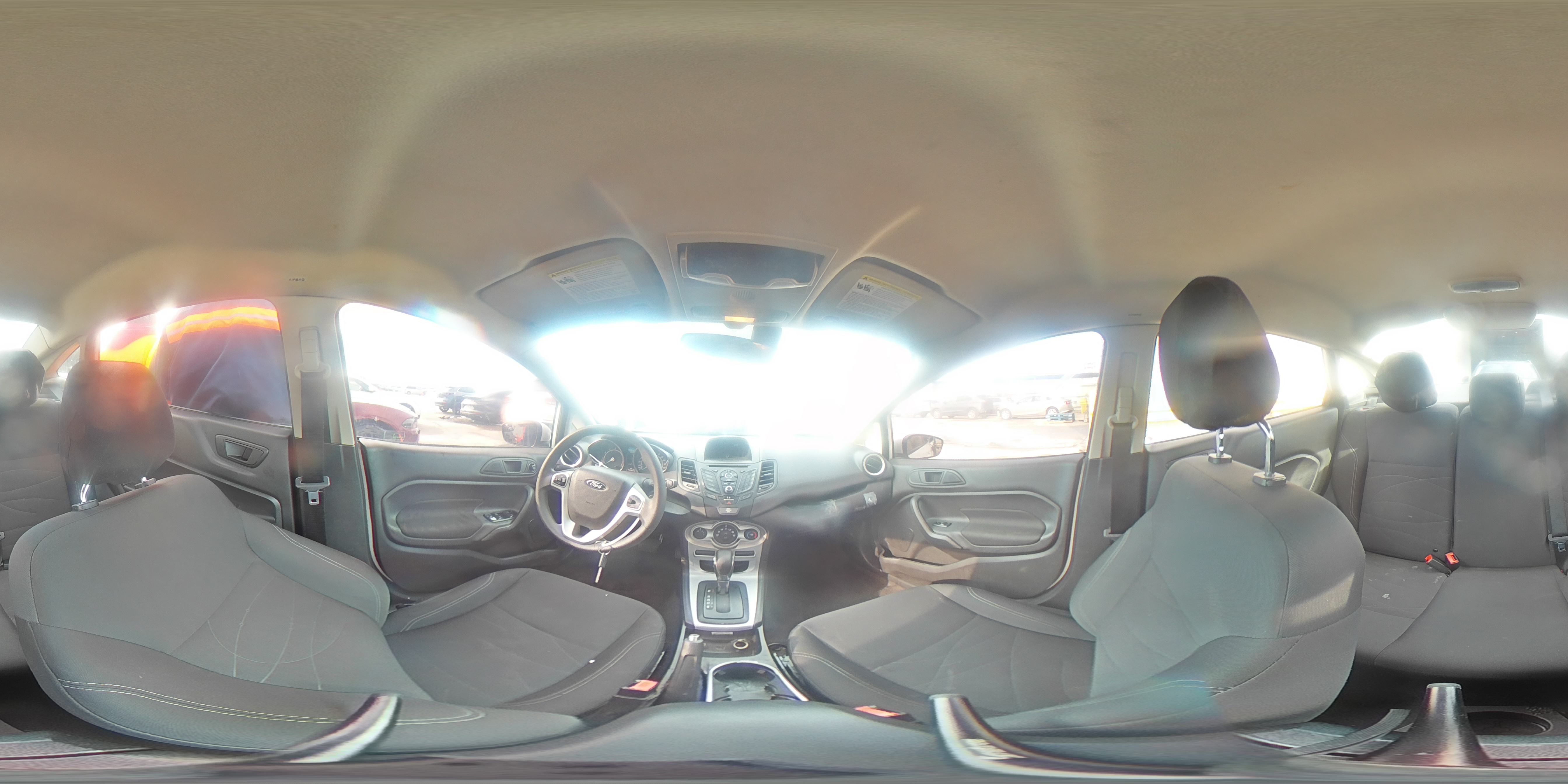 2019 Ford Fiesta VIN 3FADP4BJ7KM142958 Copart auction photo, side / rear end damage thumbnail 14