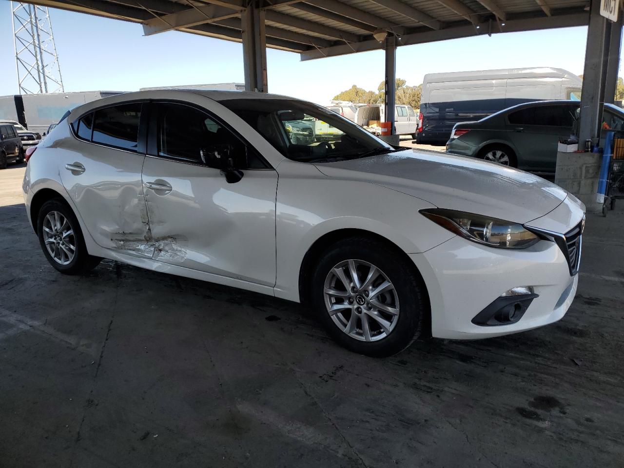 2015 Mazda 3 VIN JM1BM1M73F1251995 Copart auction photo, side / stripped damage thumbnail 4